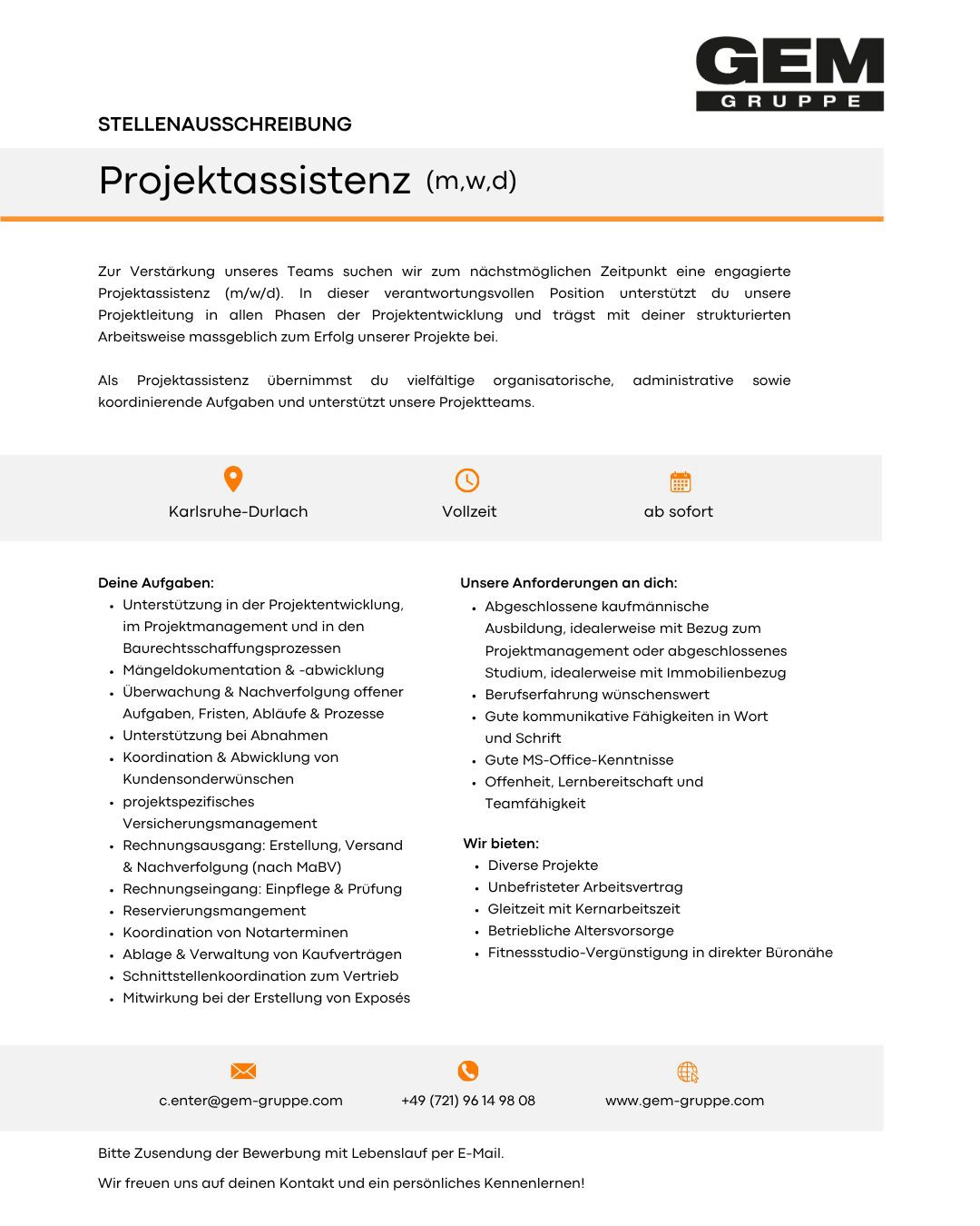 GEM_Stellenausschreibung Beitrag